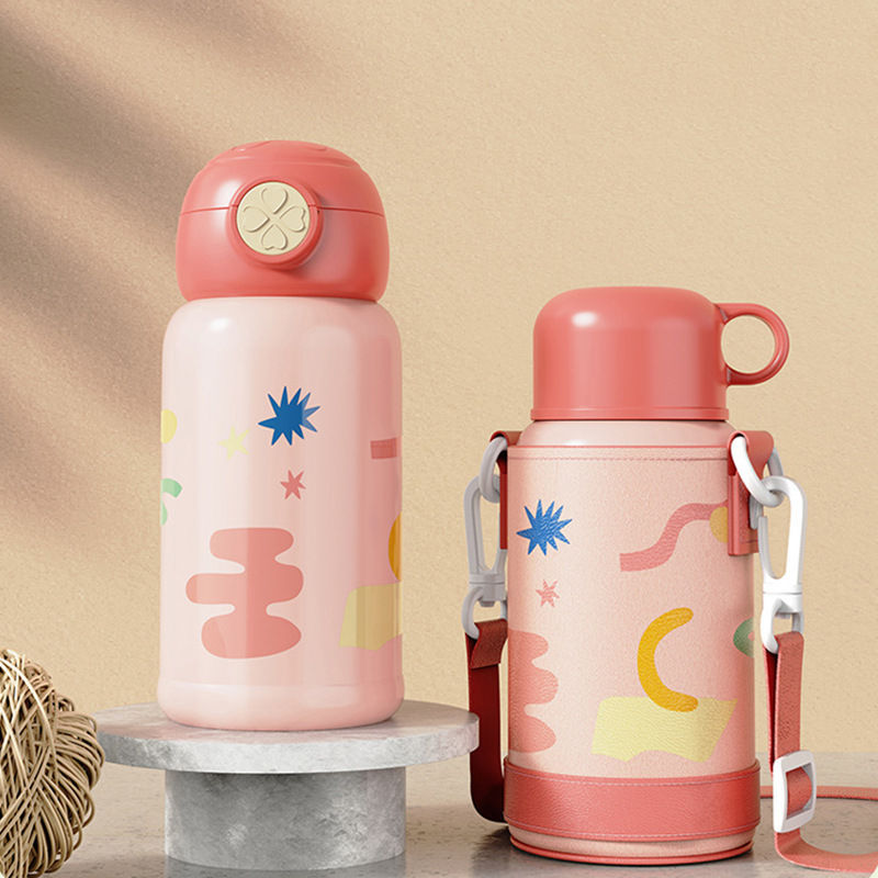 Kids Thermos Mug – 2-in-1 Cup & Bottle, 24-Hour Temperature Lock