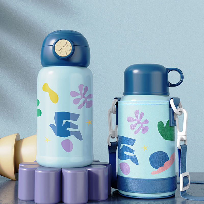 Kids Thermos Mug – 2-in-1 Cup & Bottle, 24-Hour Temperature Lock