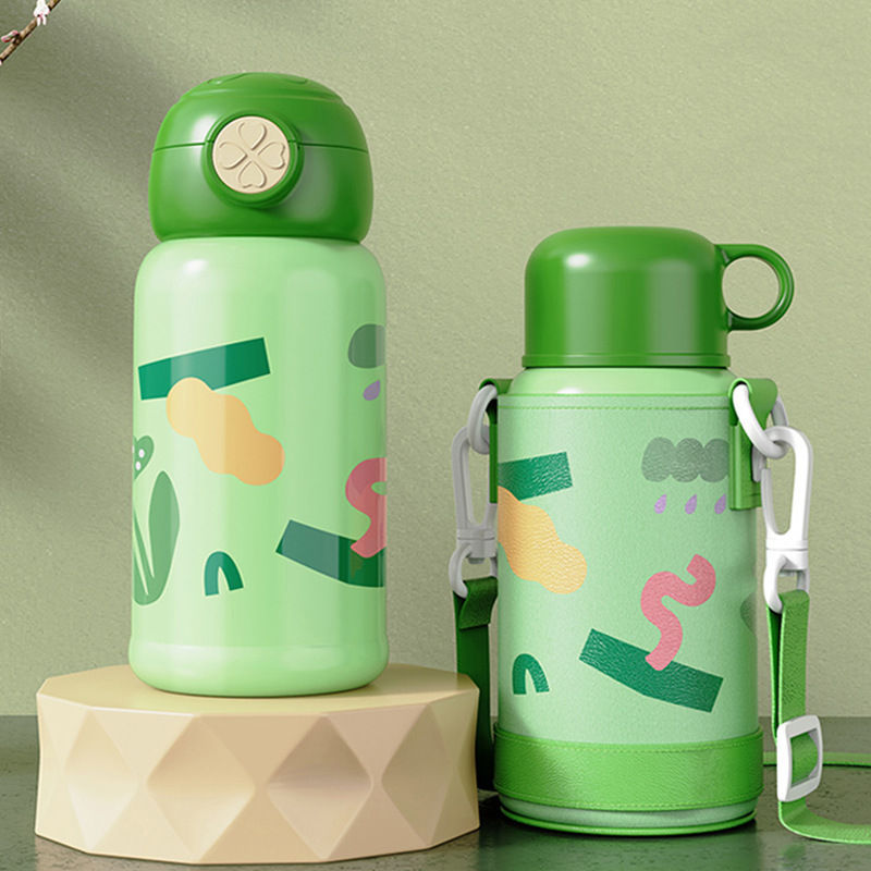Kids Thermos Mug – 2-in-1 Cup & Bottle, 24-Hour Temperature Lock